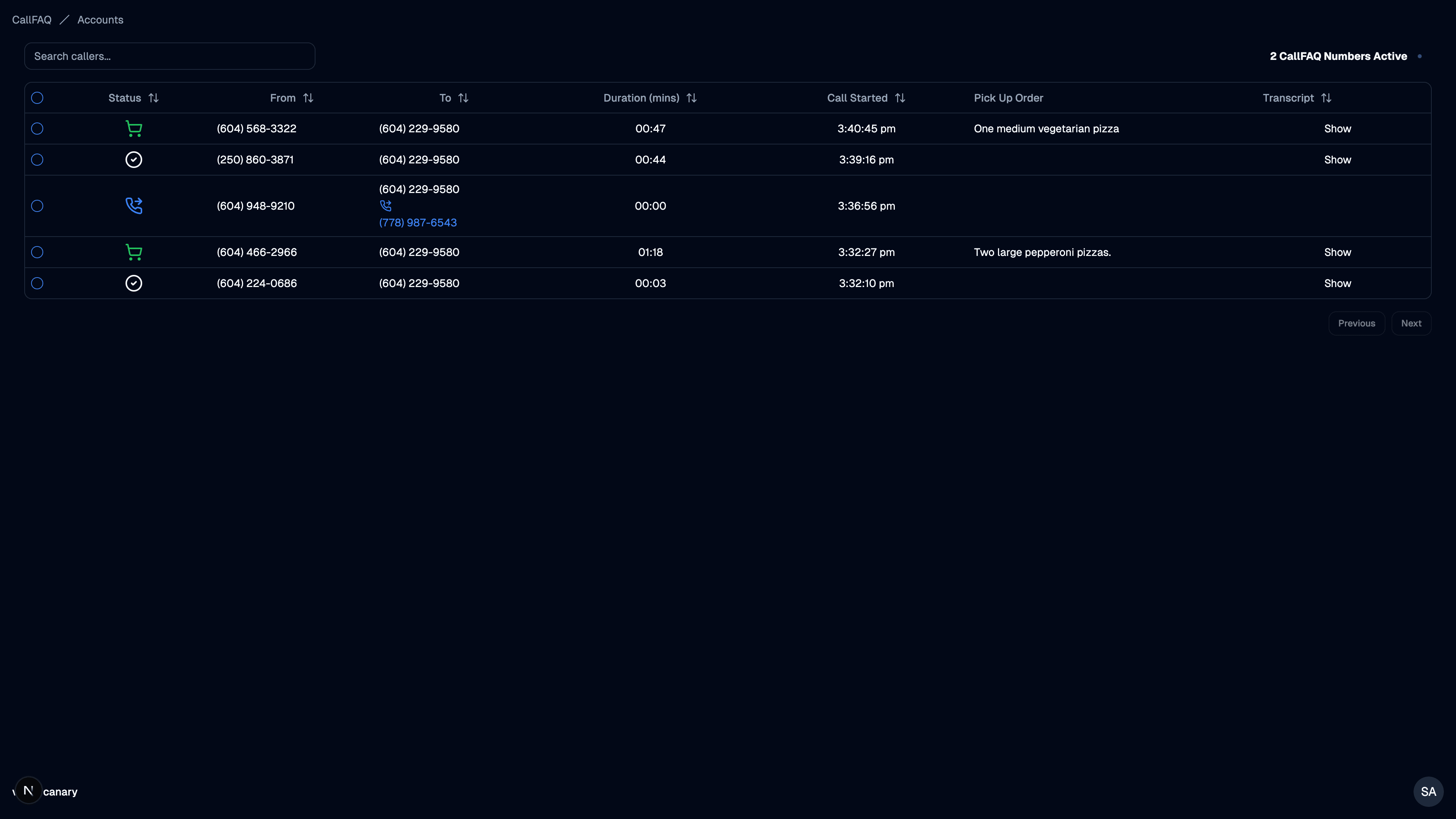 app screen